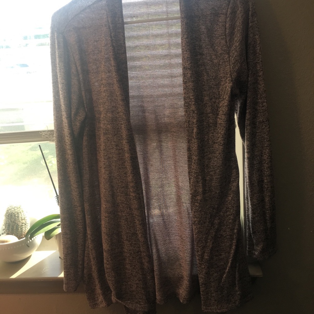 Long pink cardigan